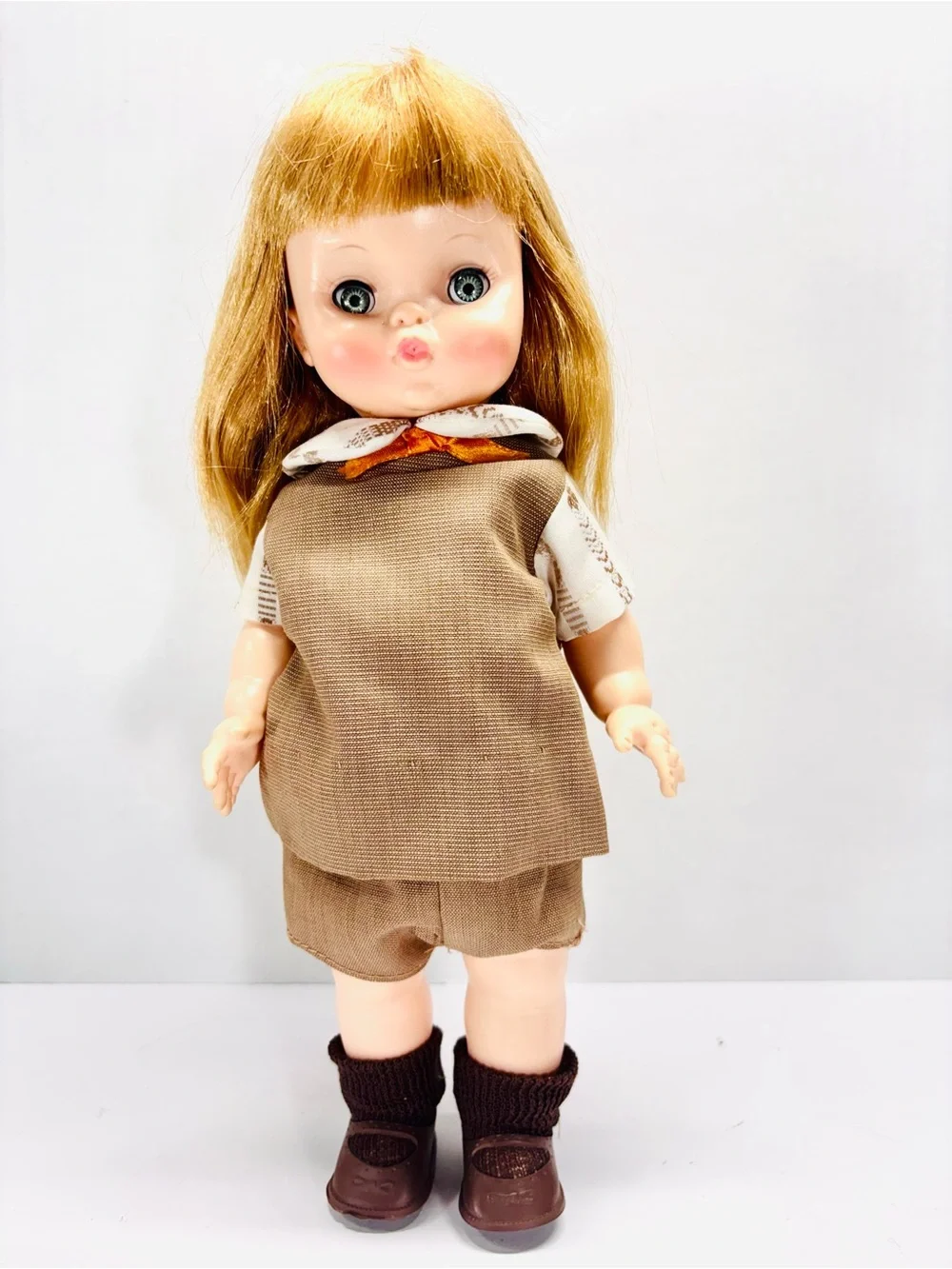 Effanbee Brownie Girl Scout Doll Missing Hat 1966 Vintage 11-944